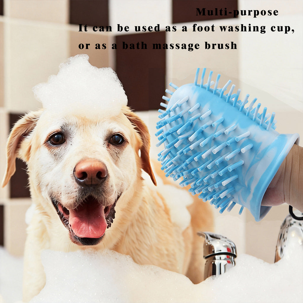 Pet paw washing cup for paw cleaning