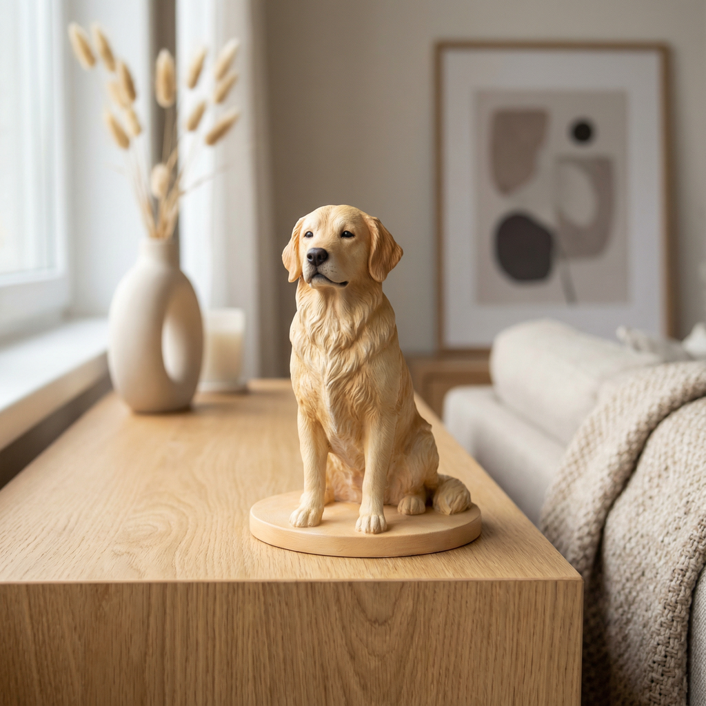 Personalized 3D Pet Figurine from Photo – Custom Dog & Cat Memorial Gift