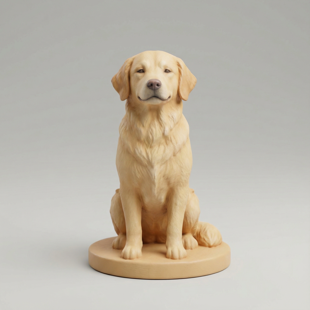 Personalized 3D Pet Figurine from Photo – Custom Dog & Cat Memorial Gift