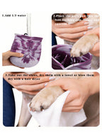 Pet paw washing cup for paw cleaning