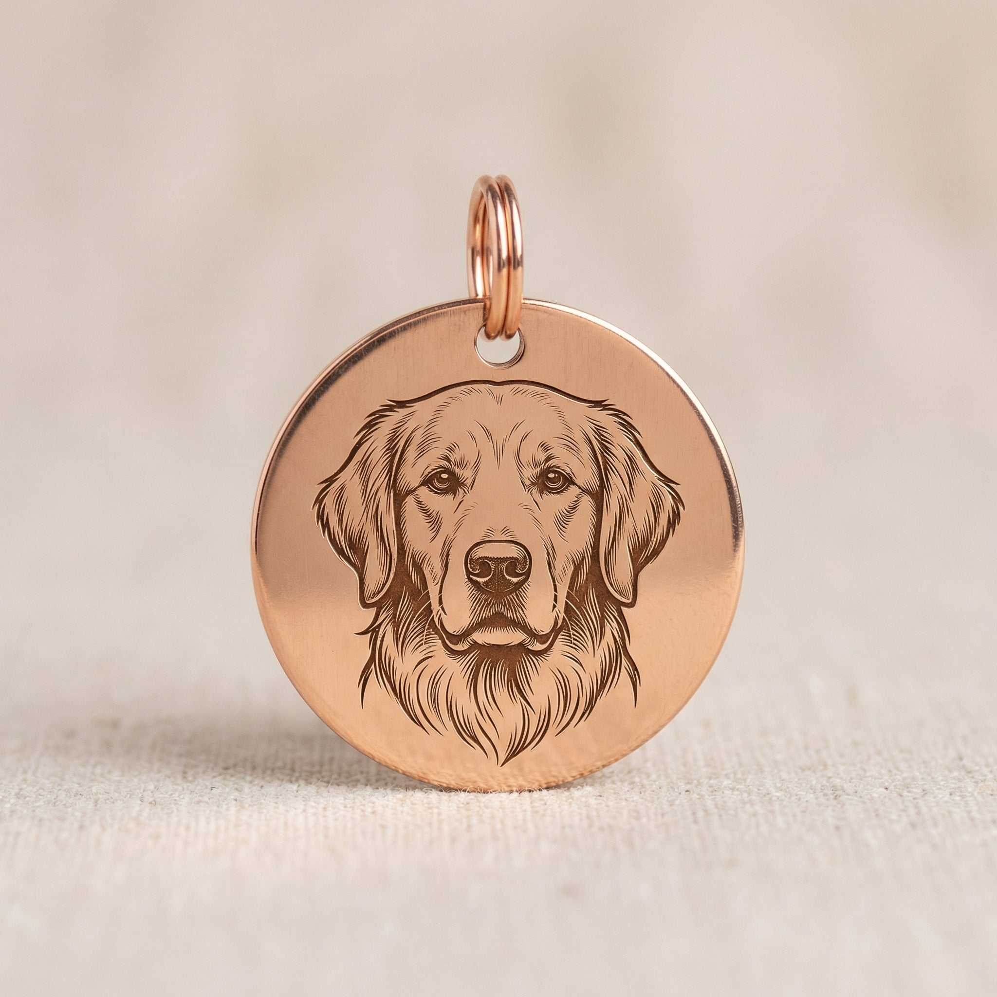 Custom Pet ID Tag with Name – Engraved Dog or Cat Nameplate Gift
