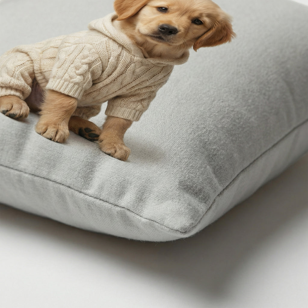 Personalized Pet Pillow from Photo – Custom Dog or Cat Cushion Cover