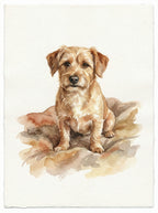 Personalized Watercolor Pet Portrait from Photo – Printable Dog or Cat Art