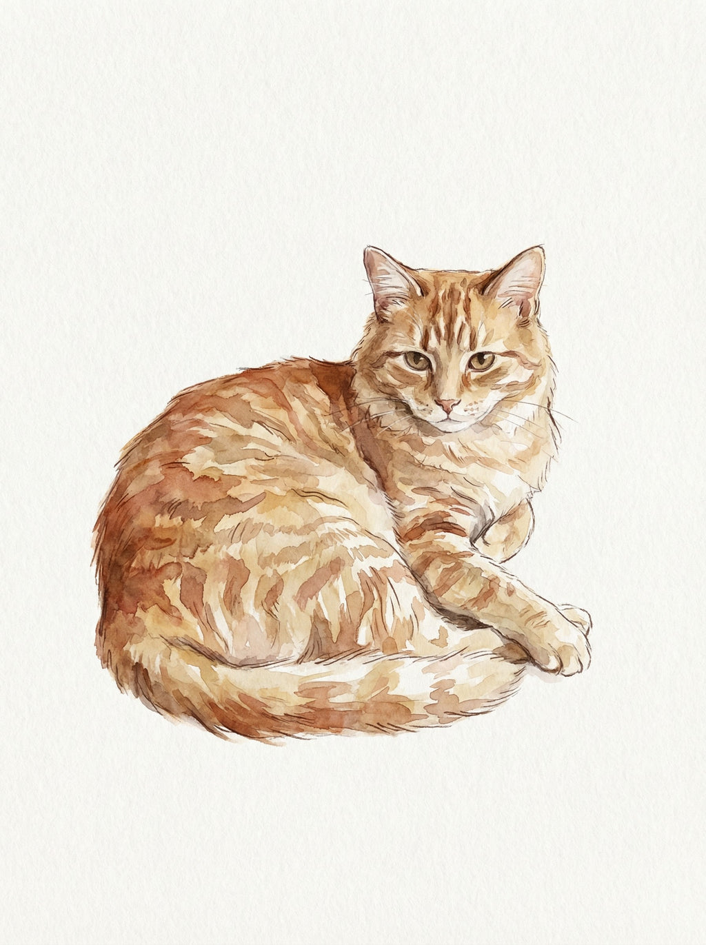 Personalized Watercolor Pet Portrait from Photo – Printable Dog or Cat Art
