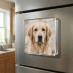 Personalized Pet Photo Fridge Magnet – Custom Dog or Cat Shape