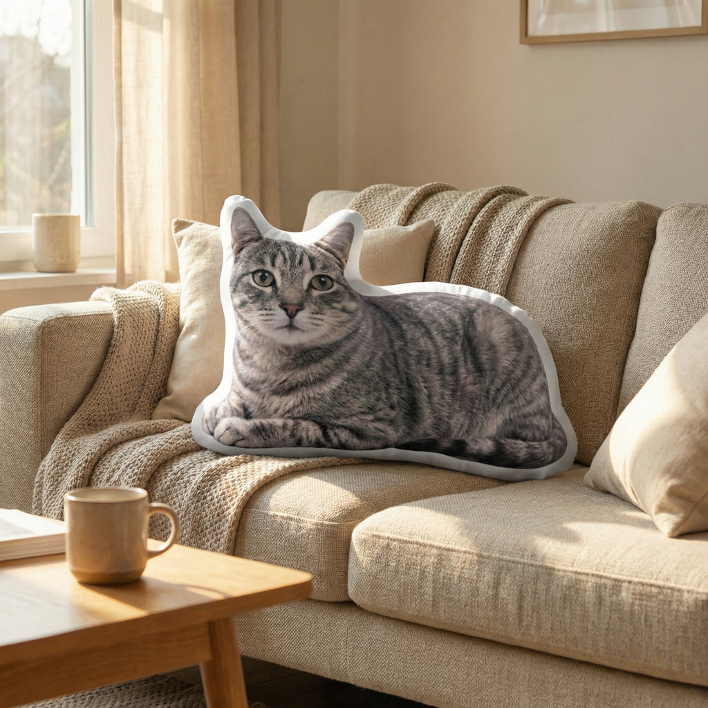Personalized Pet Pillow – Custom Cat or Dog Photo Cushion