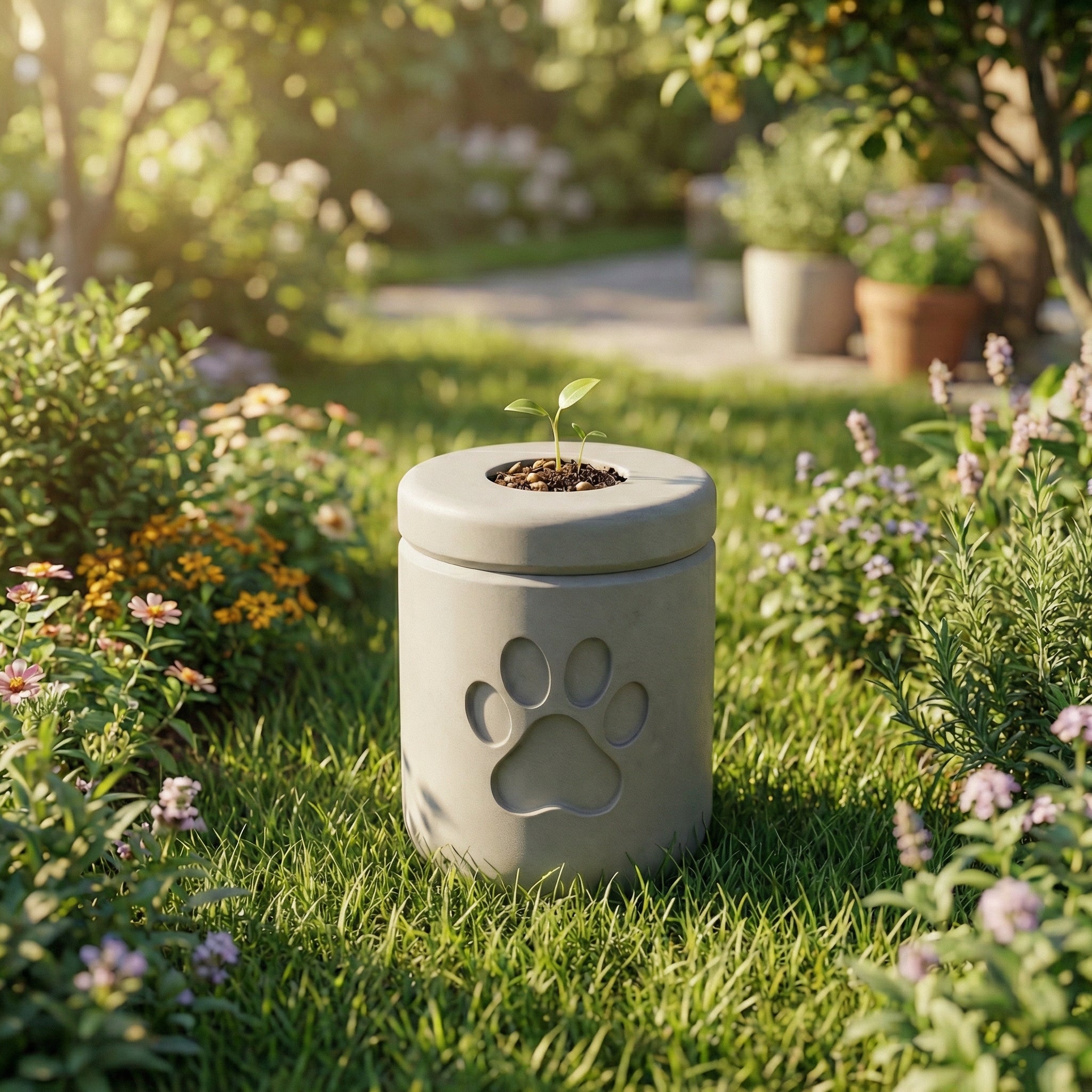 Biodegradable Plantable Pet Urn – Eco‑Friendly Dog or Cat Memorial
