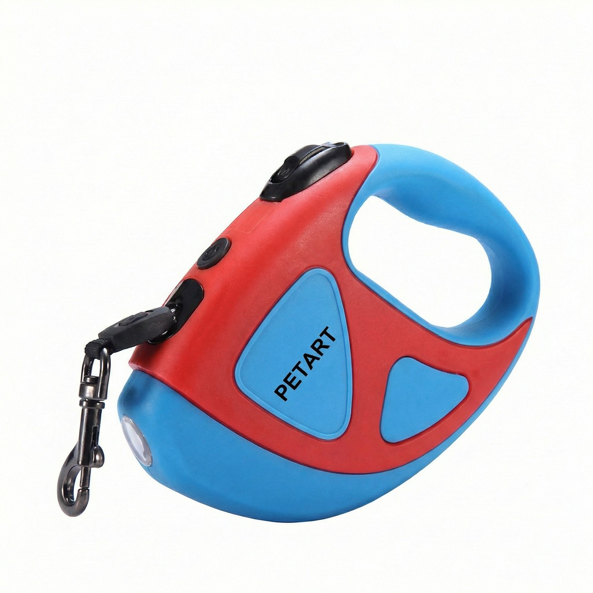 Automatic retractable pet leash with LED lights
