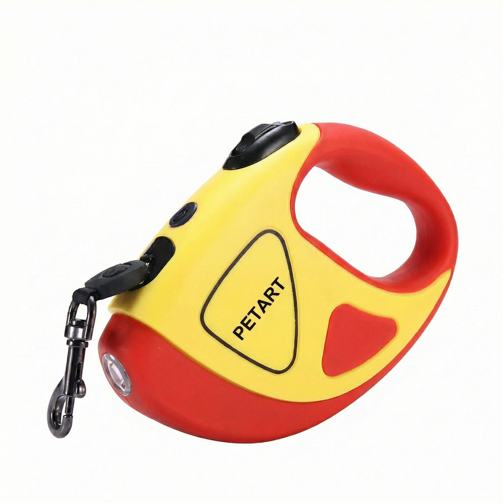 Automatic retractable pet leash with LED lights